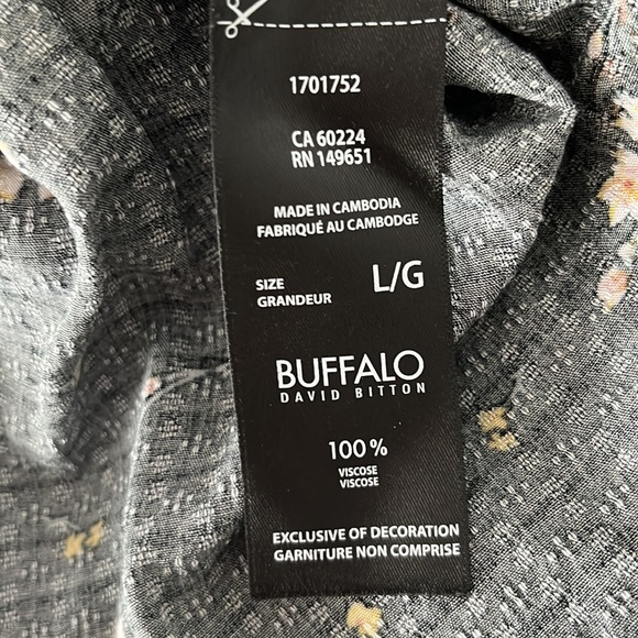 BUFFALO DAVID BITTON BLOUSE EUC - Picture 3 of 3